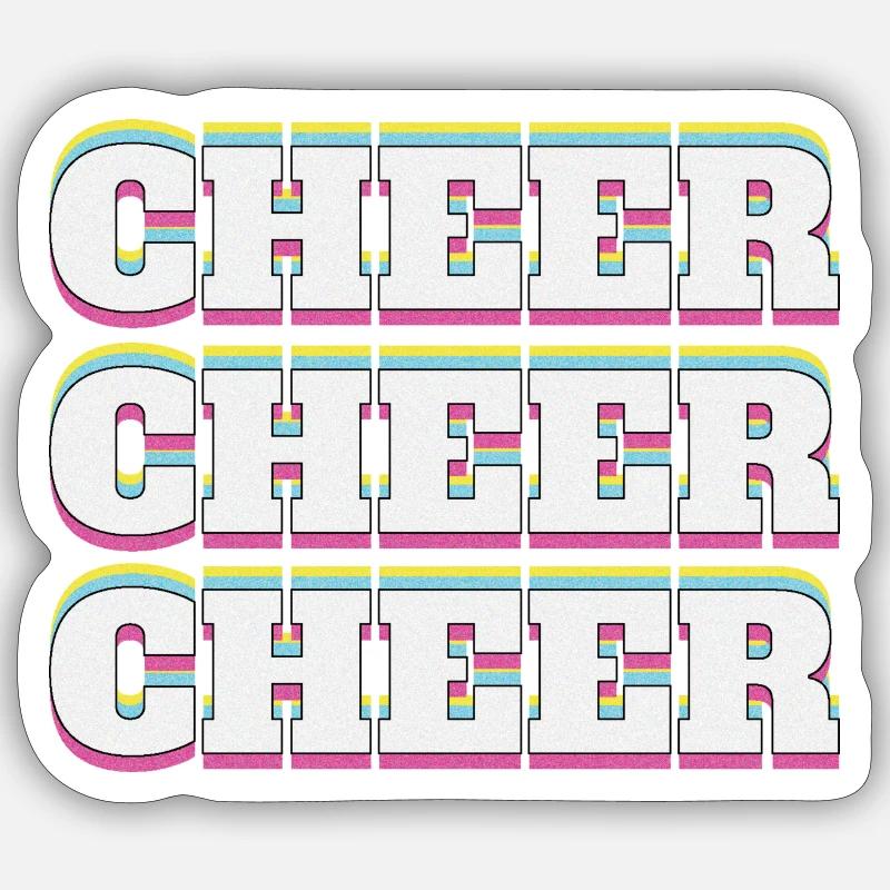 Cheer - Cheerleading design Sticker Größe S (10 x 10 cm)