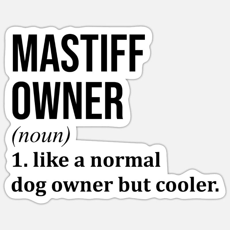 Mâtin - Sticker taille S (10 x 10 cm) - blanc mat