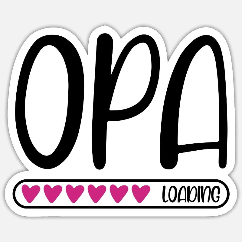 Opa loading Sticker Größe S (10 x 10 cm)