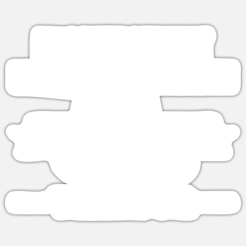 Traktor - Sticker Größe S (10 x 10 cm) - Mattweiß