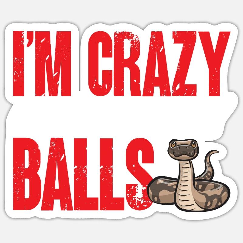 Ball Python Schlange Königspython Sticker Größe S (10 x 10 cm)