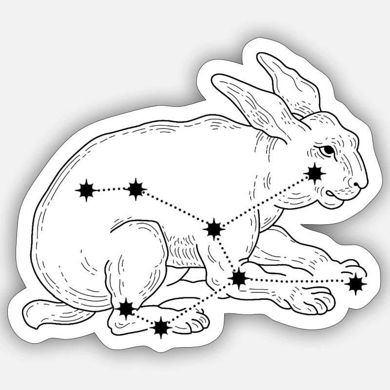 Constellation - Sticker taille S (10 x 10 cm) - blanc mat