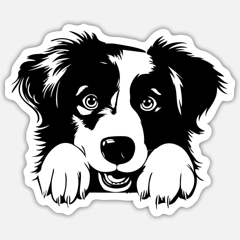 Sweet Australian Shepherd - Sticker size S (10 x 10 cm) - white matte