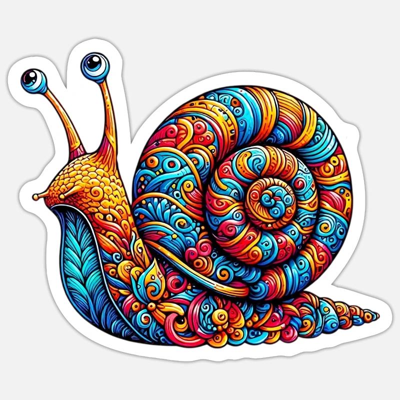 Snail Sticker size S (10 x 10 cm)