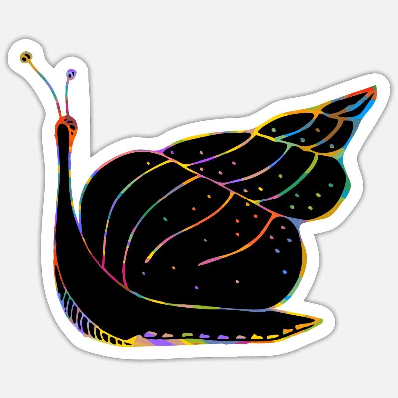 Snail - Sticker size S (10 x 10 cm) - white matte