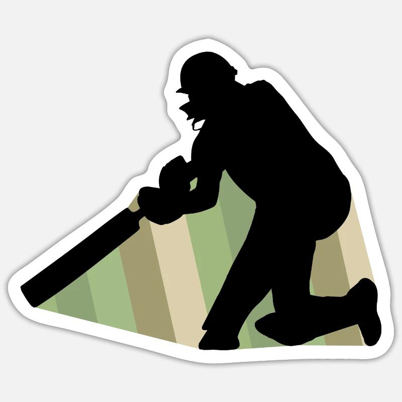 Cricketteam Pitcher Sticker Größe S (10 x 10 cm)