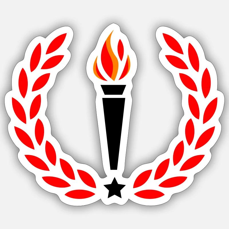 Fire Torch Sticker size S (10 x 10 cm)