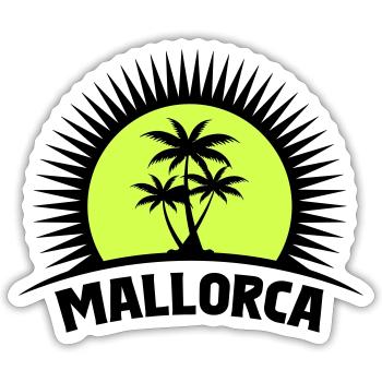 Majorca - Sticker size S (10 x 10 cm) - white matte - Front
