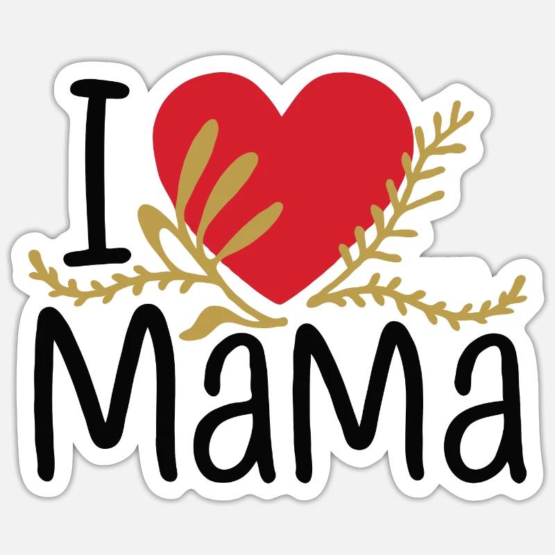 Mama Muttertag Geburtstag Geschenkidee Sticker Größe S (10 x 10 cm)
