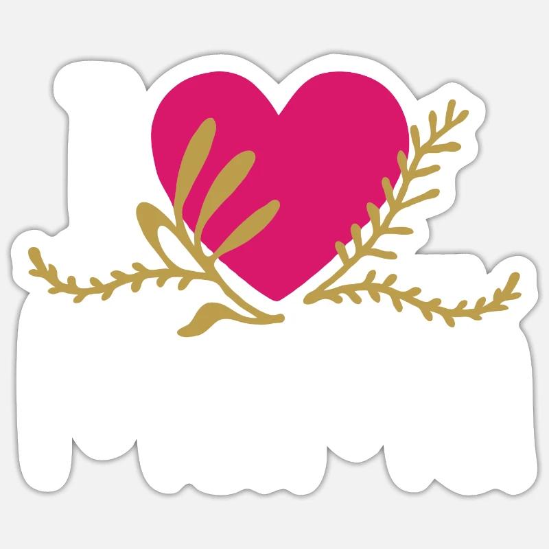 Mama Muttertag Geburtstag Geschenkidee Sticker Größe S (10 x 10 cm)