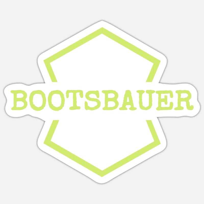 Gift for boat builder Sticker size S (10 x 10 cm)