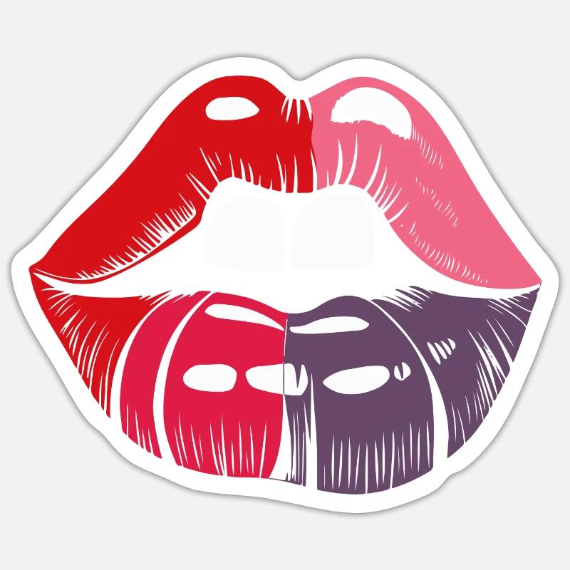 LÈVRES Sticker taille S (10 x 10 cm)