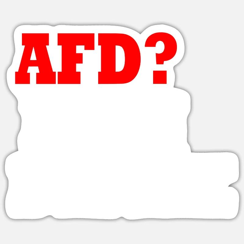 Afd nein danke Sticker Größe S (10 x 10 cm)