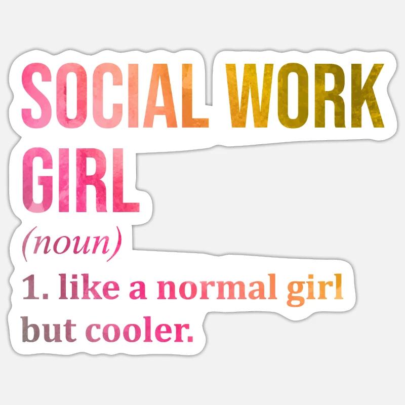 Social Work Sticker size S (10 x 10 cm)