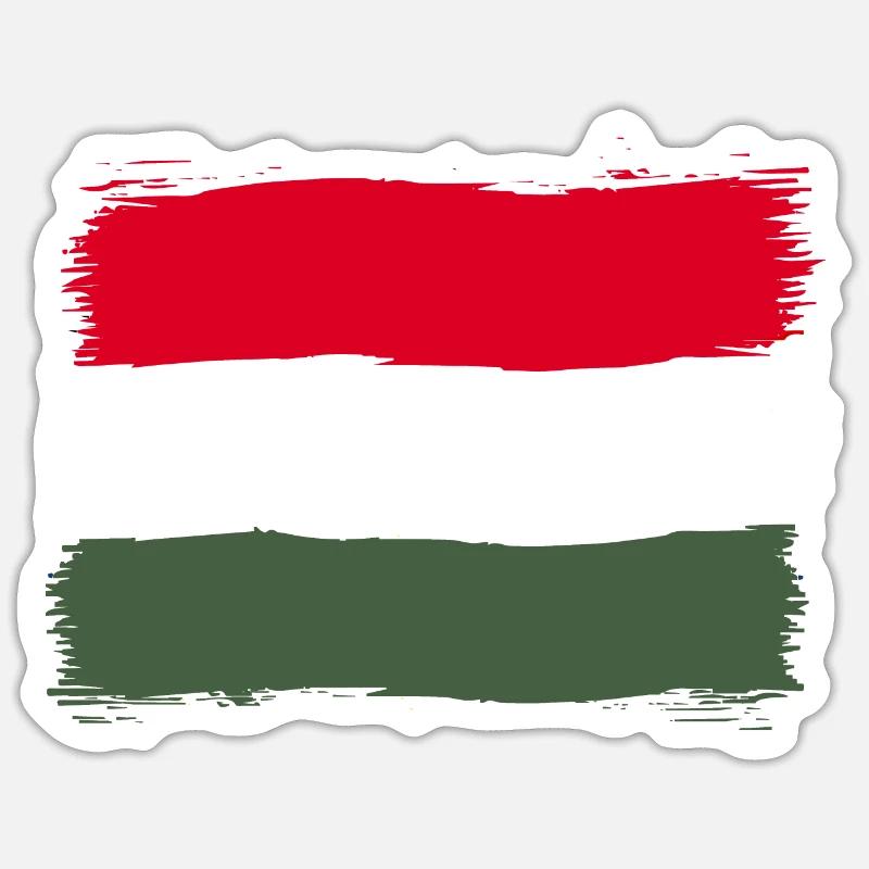 Hungary - Sticker size S (10 x 10 cm) - white matte