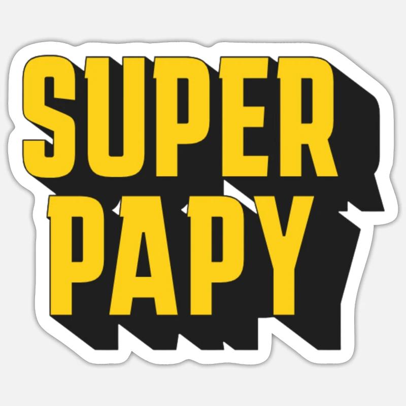 GREAT PAPY! Sticker size S (10 x 10 cm)