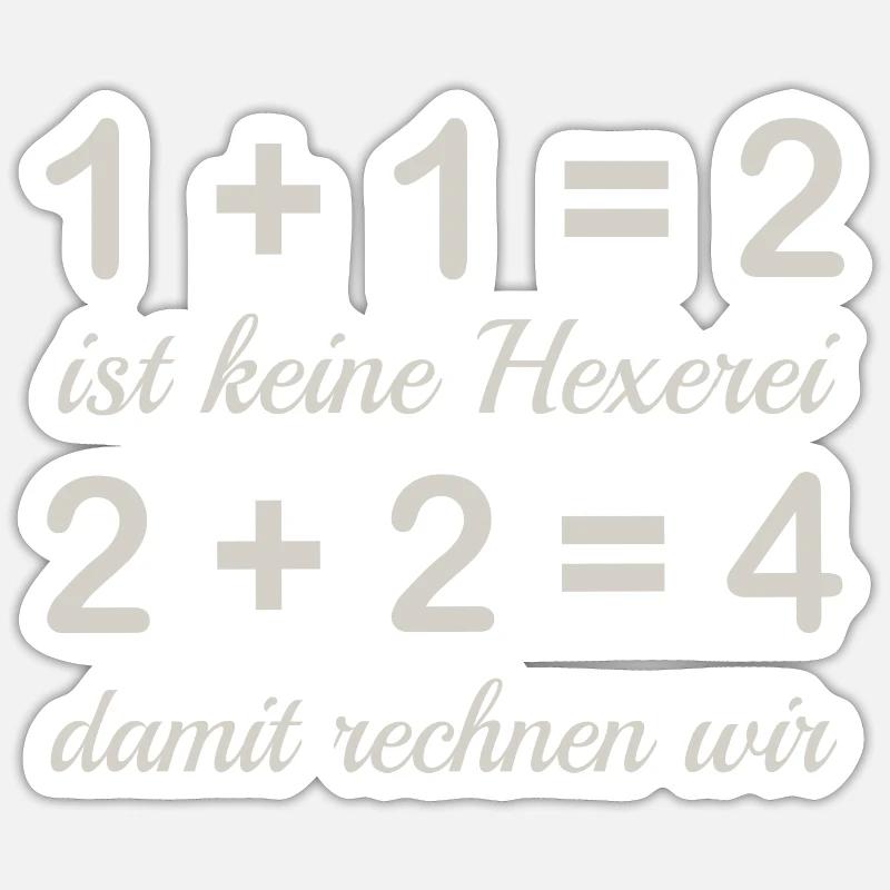 Calculer - Sticker taille S (10 x 10 cm) - blanc mat