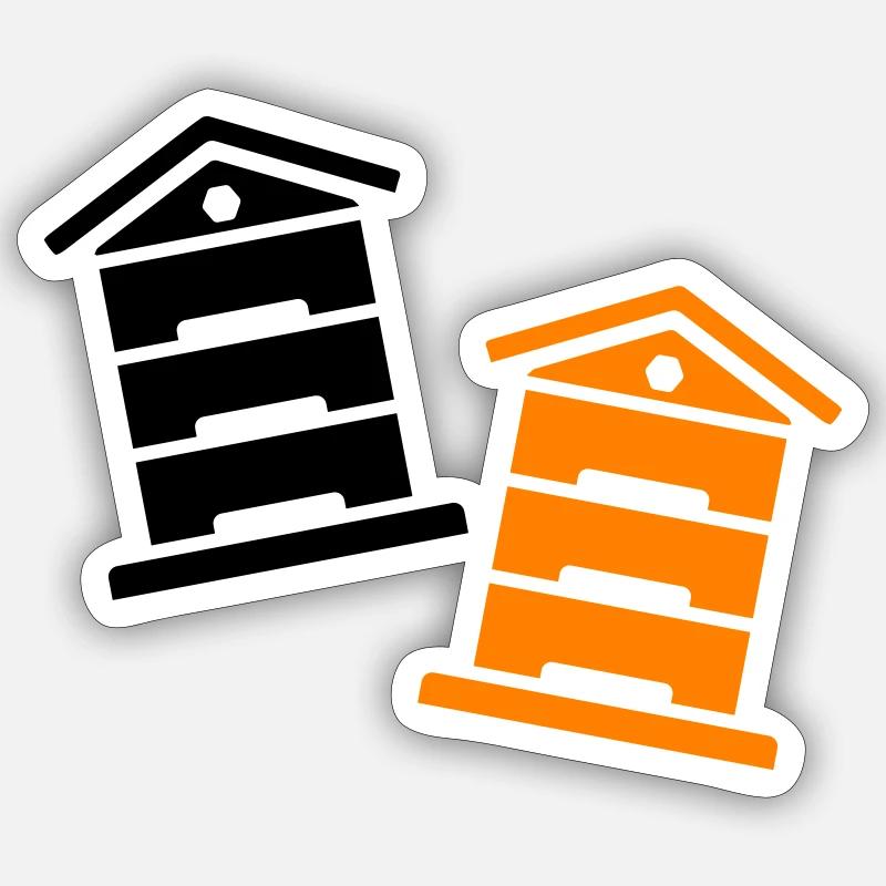 Honey Beekeeper - Sticker size S (10 x 10 cm) - white matte