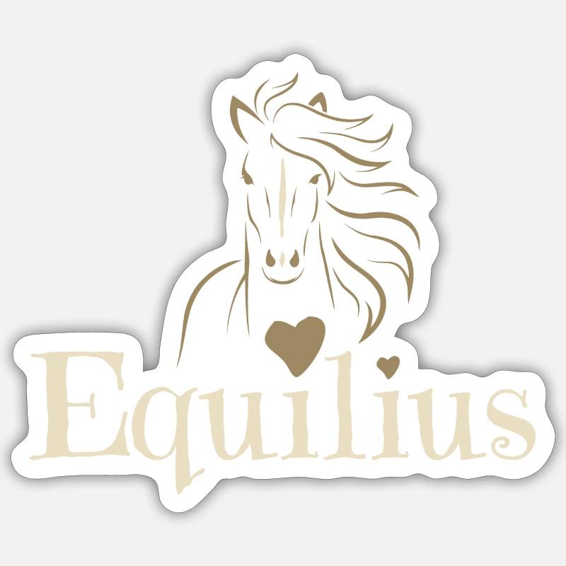 Equilius Merchandise Logo - Sticker size S (10 x 10 cm) - white matte