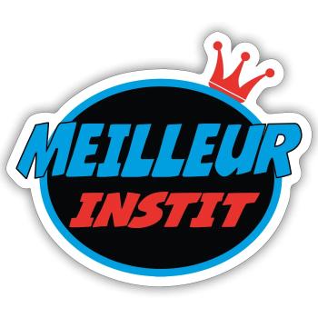 BESTER LEHRER - Sticker Größe S (10 x 10 cm) - Mattweiß - Vorne