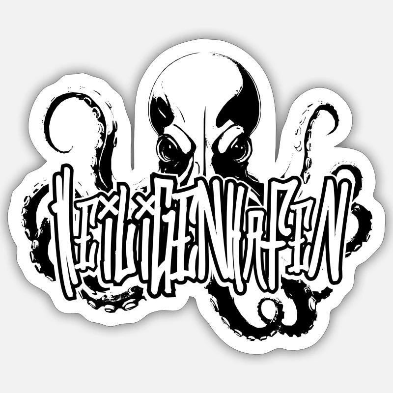 Heiligenhafen Octo Deep Dive Design Sticker Größe S (10 x 10 cm)