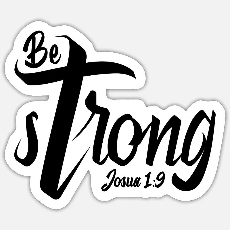 Être fort - Sticker taille S (10 x 10 cm) - blanc mat
