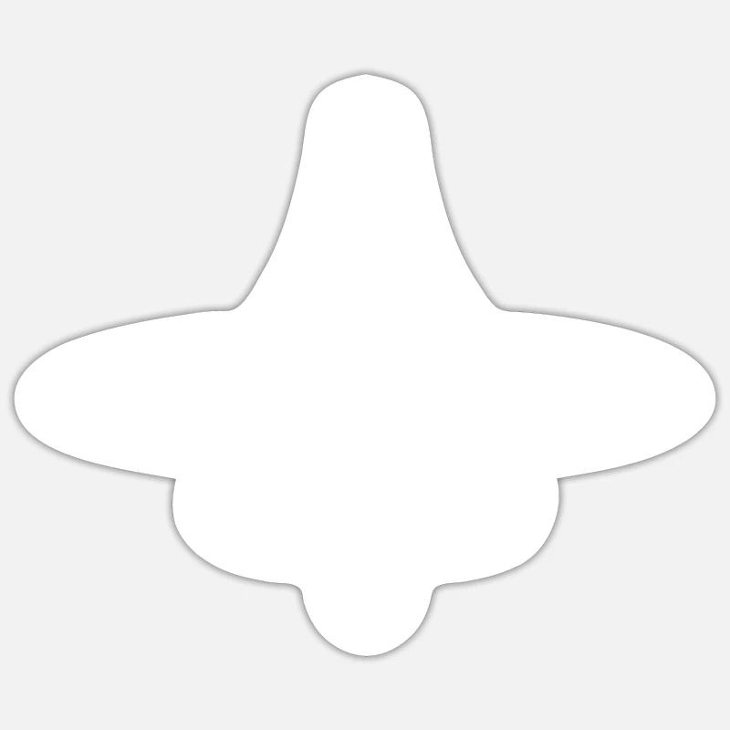 TOP - Sticker size S (10 x 10 cm) - white matte