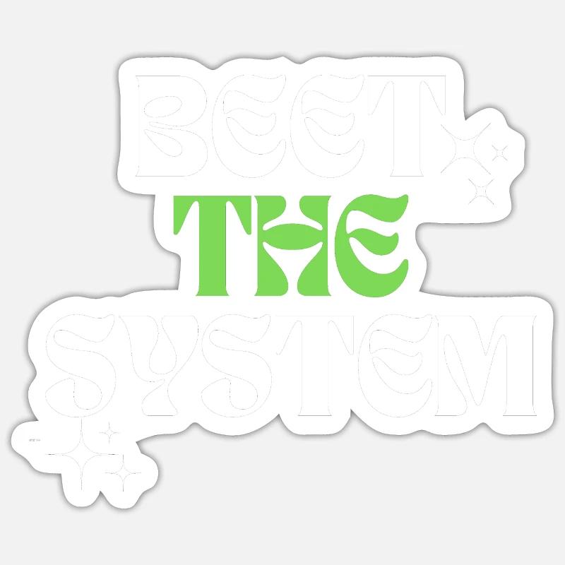 Beet the system Sticker size S (10 x 10 cm)