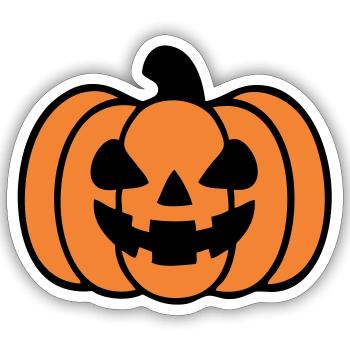 Halloween Pumpkin - Sticker size S (10 x 10 cm) - white matte - Front