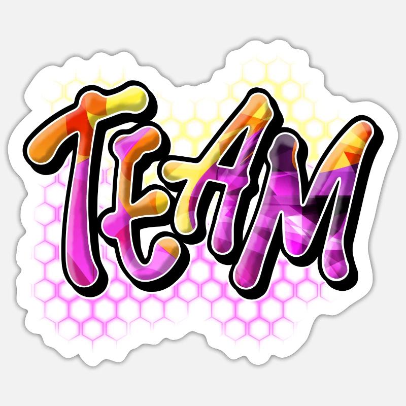 team Sticker size S (10 x 10 cm)