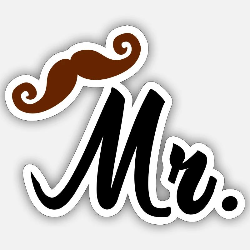mr Sticker Größe S (10 x 10 cm)