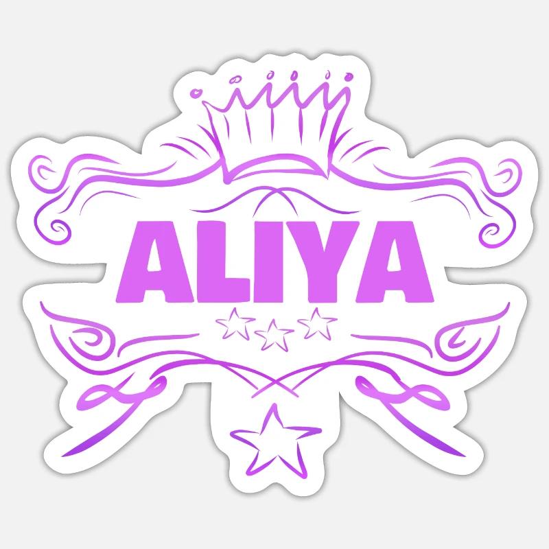 Bébé Aliya - Sticker taille S (10 x 10 cm) - blanc mat