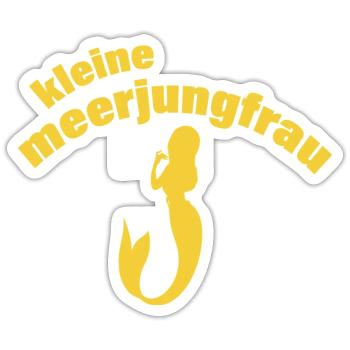 MEERJUNGFRAU - Sticker Größe S (10 x 10 cm) - Mattweiß - Vorne