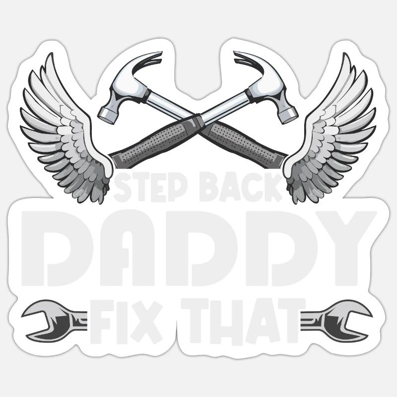 Mr Fix it - Sticker size S (10 x 10 cm) - white matte
