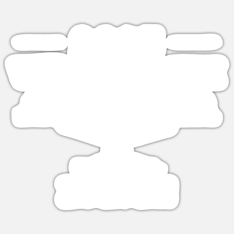 2025 Vorhersage - Sticker Größe S (10 x 10 cm) - Mattweiß