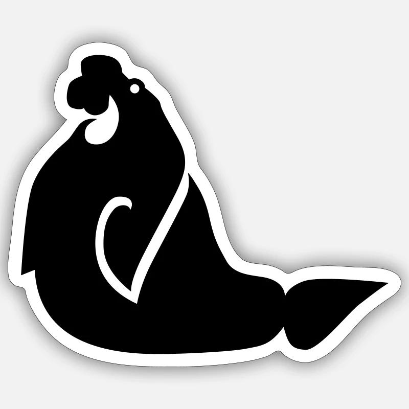 Morse 01 - Sticker taille S (10 x 10 cm) - blanc mat