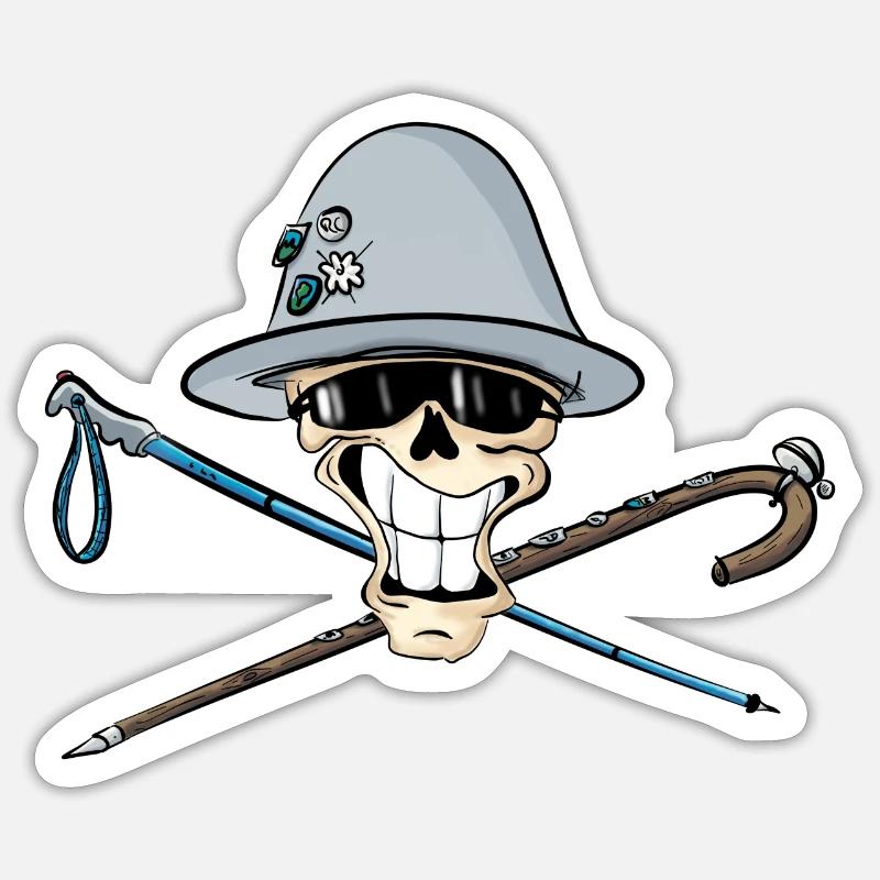 Wandersmann Sticker Größe S (10 x 10 cm)