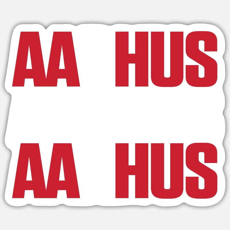 Aarhus Danemark Drapeau Sticker taille S (10 x 10 cm)