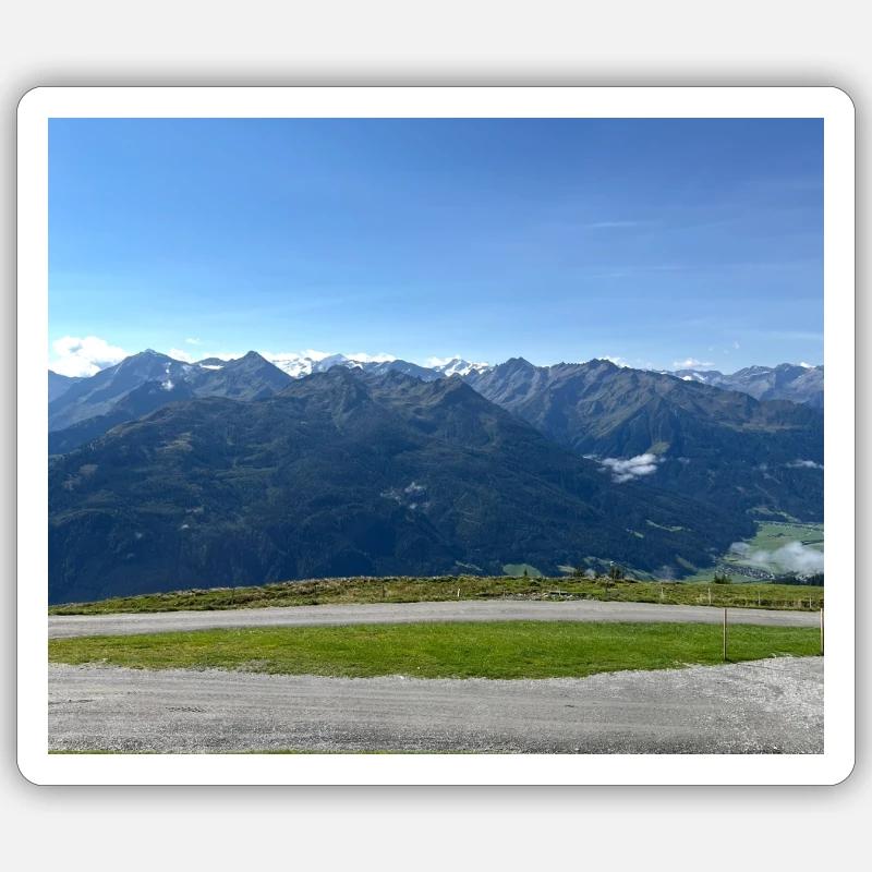 Berge Sticker Größe S (10 x 10 cm)