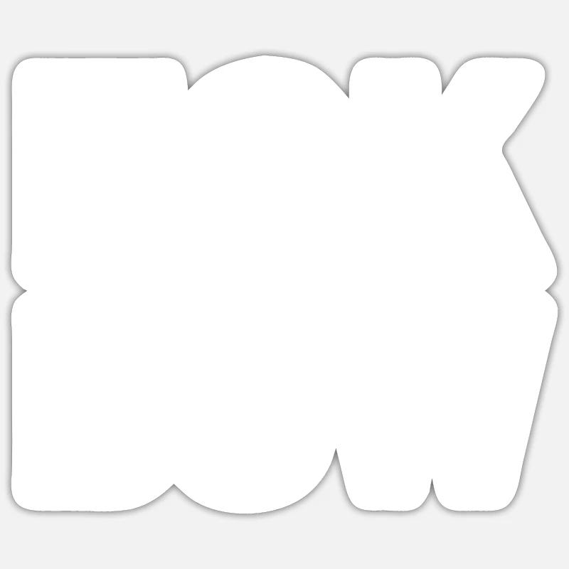 Fck bsw - Sticker Größe S (10 x 10 cm) - Mattweiß
