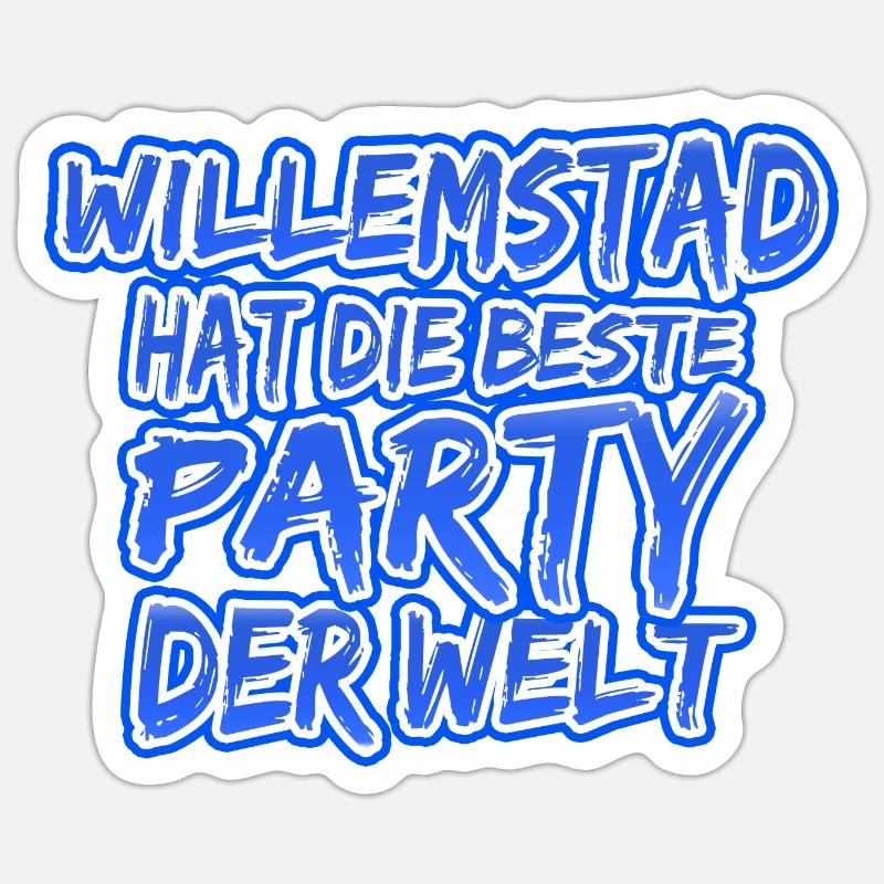 Willemstad Willemstad - Sticker size S (10 x 10 cm) - white matte