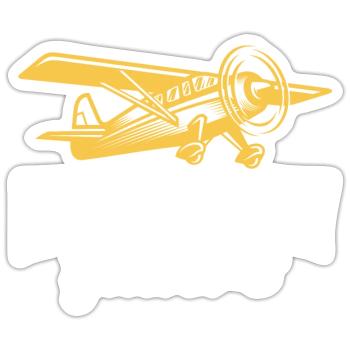 De vrais hommes volent planeurs Conception pour un avion rc - Sticker taille S (10 x 10 cm) - blanc mat - Devant