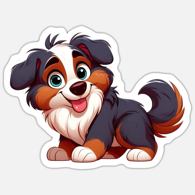 Bernese Mountain Dog 4 - Sticker size S (10 x 10 cm) - white matte