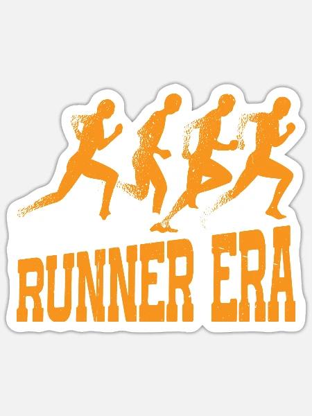In My Runner Era 7 - Sticker Größe S (10 x 10 cm) - Mattweiß