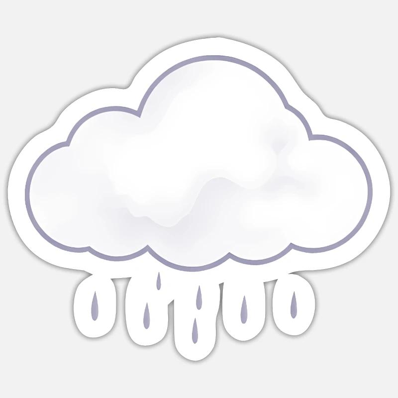Rain cloud Sticker size S (10 x 10 cm)
