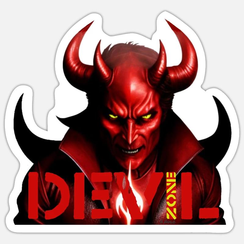 Devil Zone Sticker Größe S (10 x 10 cm)