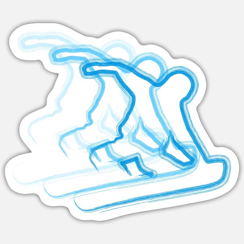 Snowboard Sticker Größe S (10 x 10 cm)