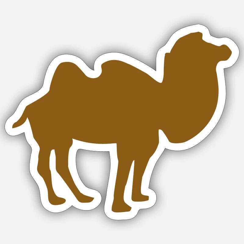 Camel - Sticker size S (10 x 10 cm) - white matte