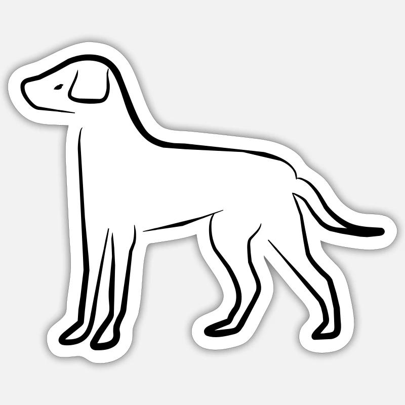 Hund Sticker Größe S (10 x 10 cm)