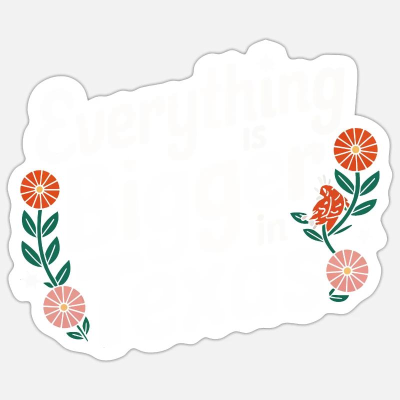État du Texas Texans Texas - Sticker taille S (10 x 10 cm) - blanc mat